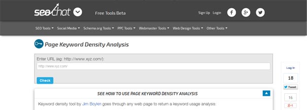 Herramientas para que midas la densidad de palabras clave en tu web
