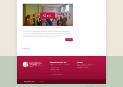 Escola Espai Viu - Web corporativa