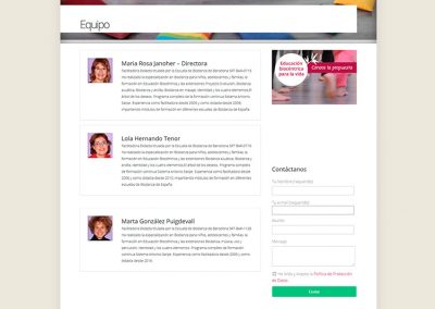 Escola Espai Viu - Web corporativa