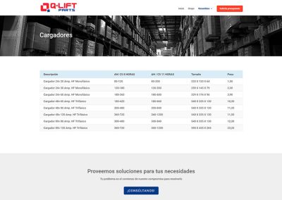 Mantenimiento WordPress - Qlift Parts
