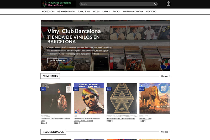 Vinyl Club Barcelona - Diseño web El Charko